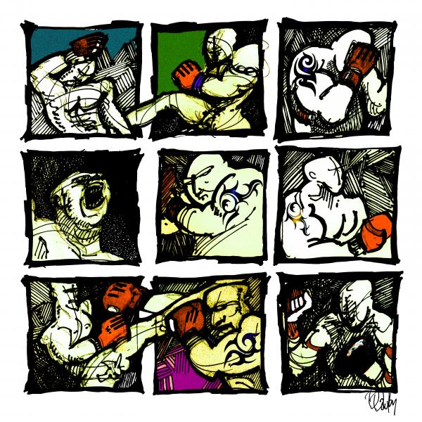 Warriors of the Octagon Drawing